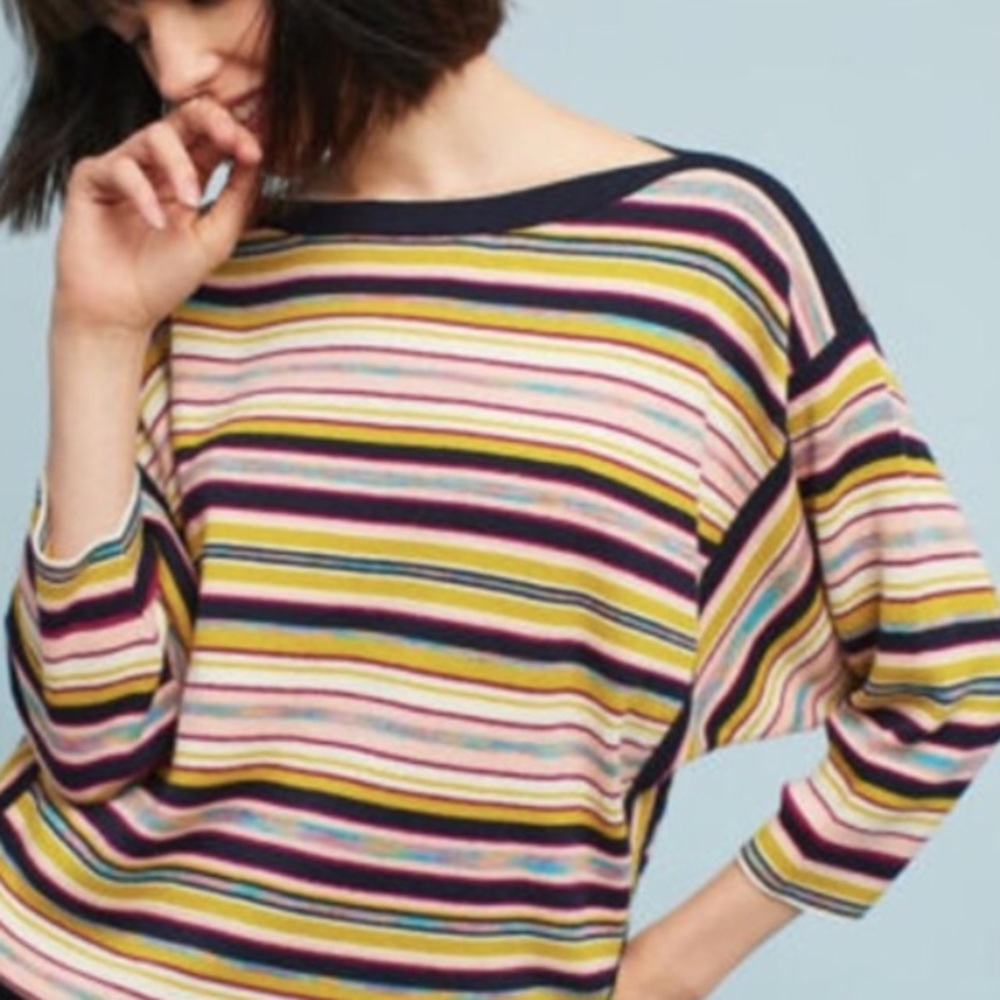 Moth for Anthropologie stripe Dolman sweater